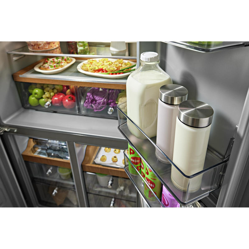 KitchenAid 36-inch, 19.4 cu. ft. Counter-Depth 4-Door Refrigerator with PrintShield™ Finish KRQC506MPS IMAGE 7