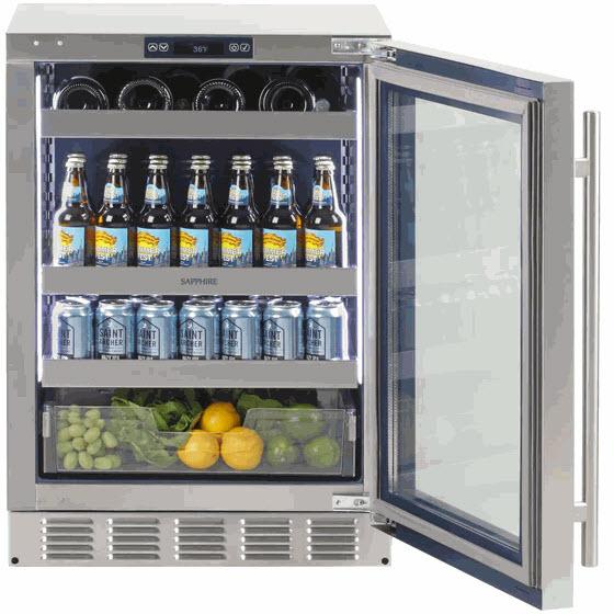 Sapphire 5.1 cu. ft. Built-in Beverage Center SBCR24PR IMAGE 2