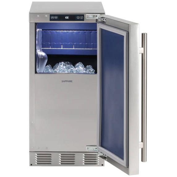 Sapphire 15in Outdoor Built-In Clear Ice Machine with Gravity Drain SIIM15POD IMAGE 2