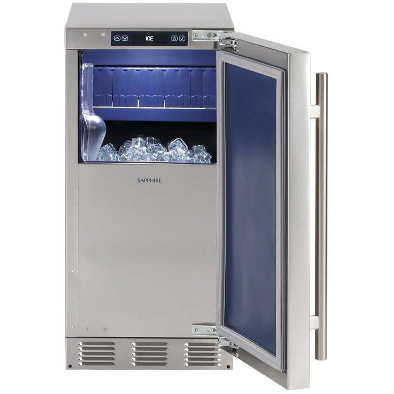 Sapphire 15-inch Freestanding Ice Machine with Pump SIIM15PPR IMAGE 2