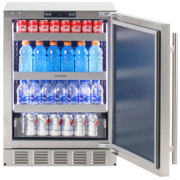 Sapphire 24in Outdoor Built-in Under-Counter All Refrigerator SR24OD IMAGE 2