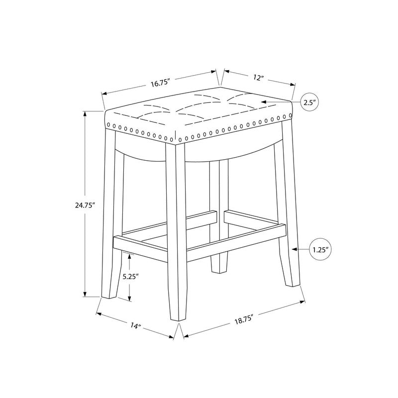 Monarch Counter Height Stool I 1261 IMAGE 5