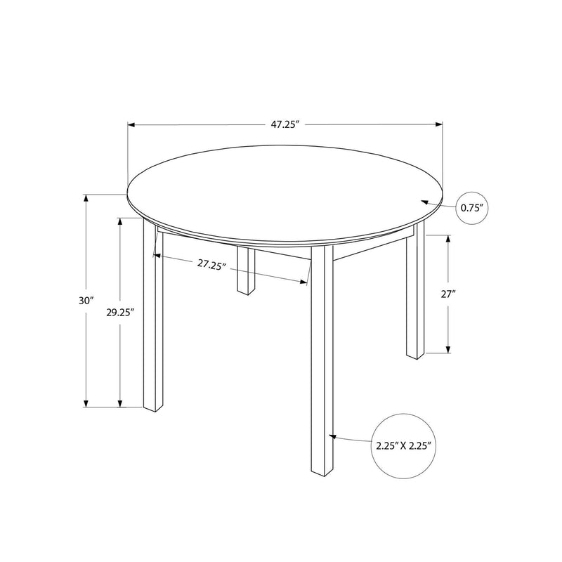 Monarch Round Dining Table I 1316 IMAGE 10