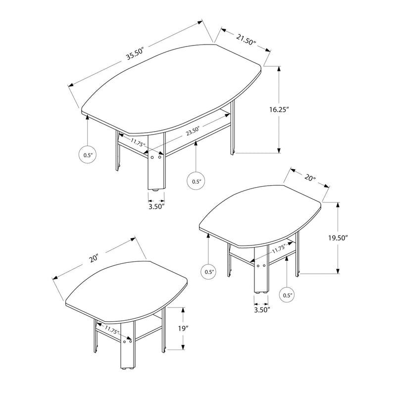 Monarch Occasional Table Set I 7870P IMAGE 5
