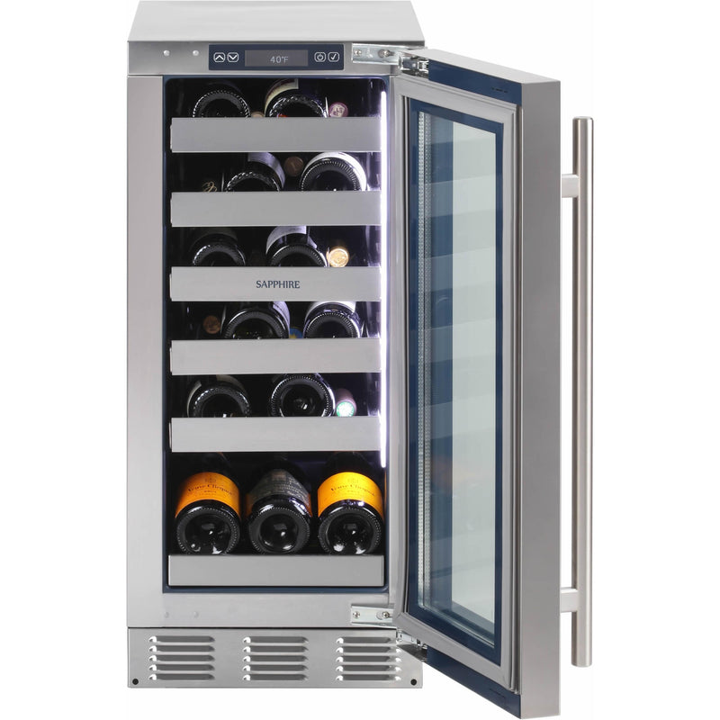 Sapphire 51-Bottle Wine Cooler with Single Zones SW15SZSS IMAGE 2