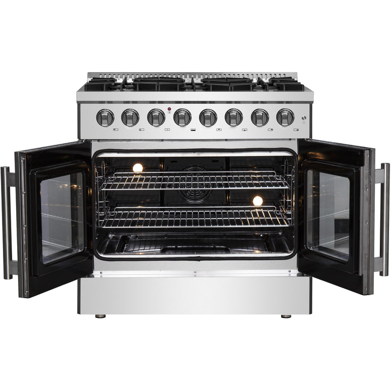  Forno 36-inch Freestanding Dual Fuel Range with True European Convection Technology FFSGS6356-36 IMAGE 2