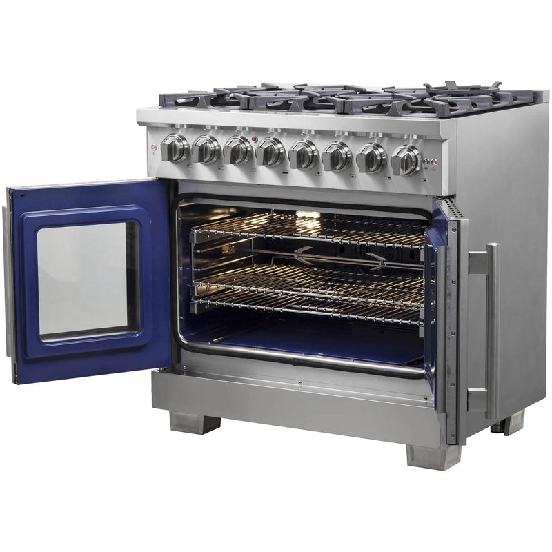  Forno 36-inch Freestanding Dual Fuel Range with True Convection Technology FFSGS6387-36 IMAGE 7