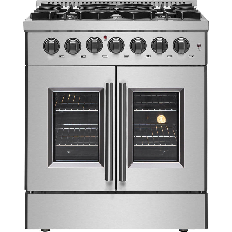  Forno 30-inch Freestanding Dual Fuel Range with French Door FFSGS6356-30 IMAGE 1