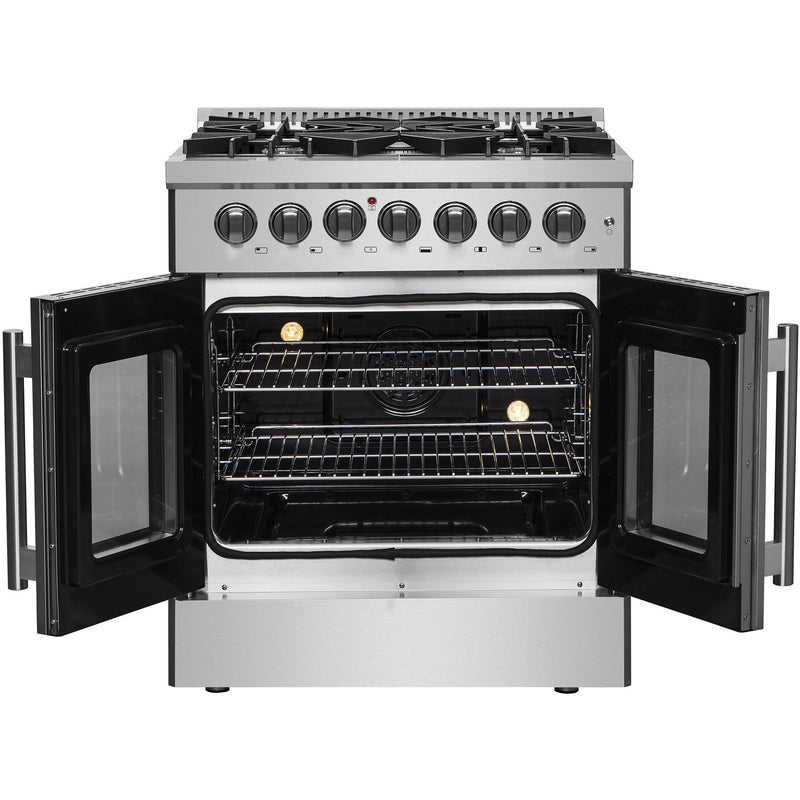  Forno 30-inch Freestanding Dual Fuel Range with French Door FFSGS6356-30 IMAGE 2