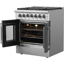  Forno 30-inch Freestanding Dual Fuel Range with French Door FFSGS6356-30 IMAGE 4