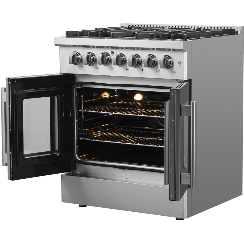  Forno 30-inch Freestanding Dual Fuel Range with French Door FFSGS6356-30 IMAGE 4