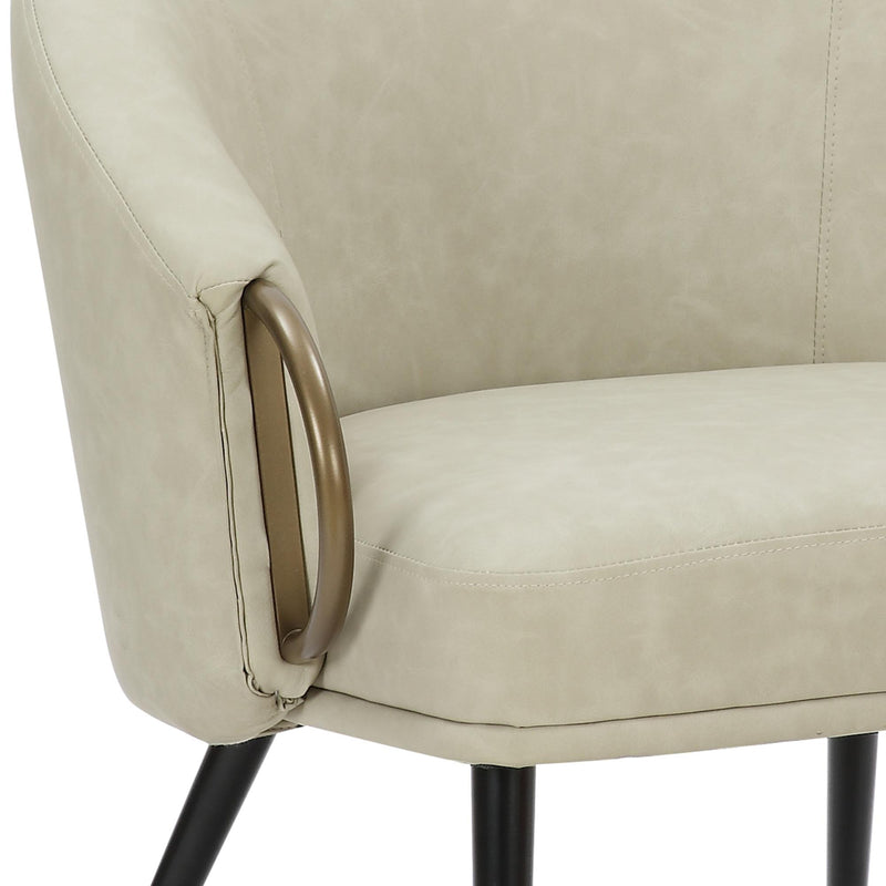 !nspire Zita Stationary Leather Look Accent Chair 403-668IV IMAGE 7
