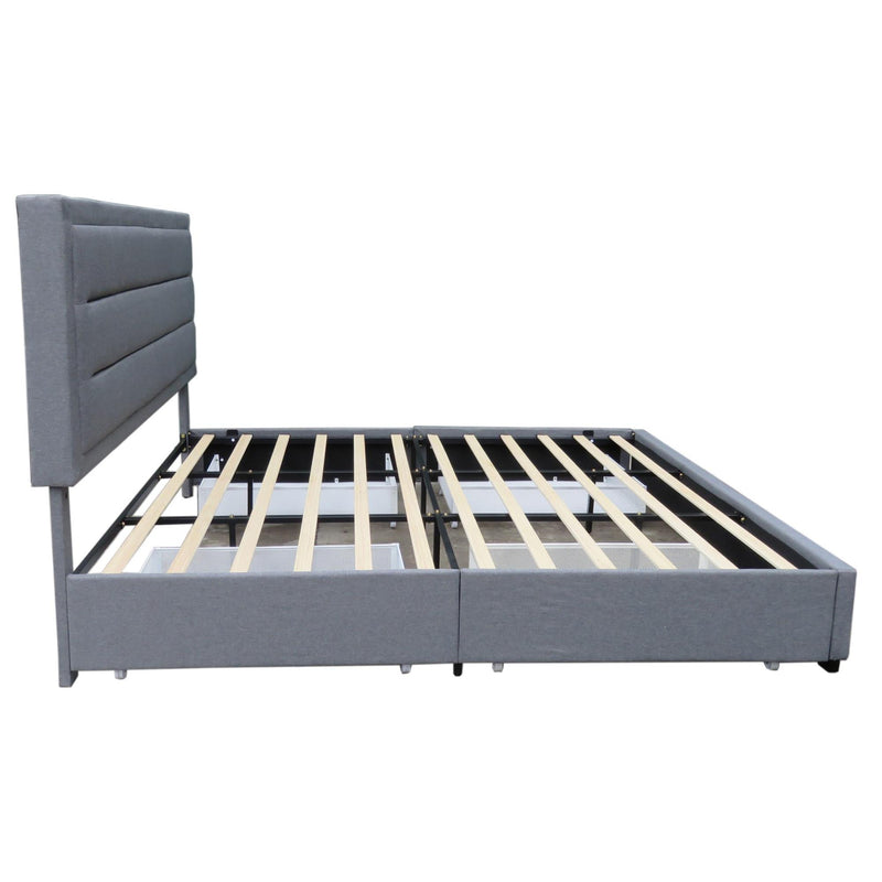 !nspire Russell King Platform Bed with Storage 101-598K-GY IMAGE 4
