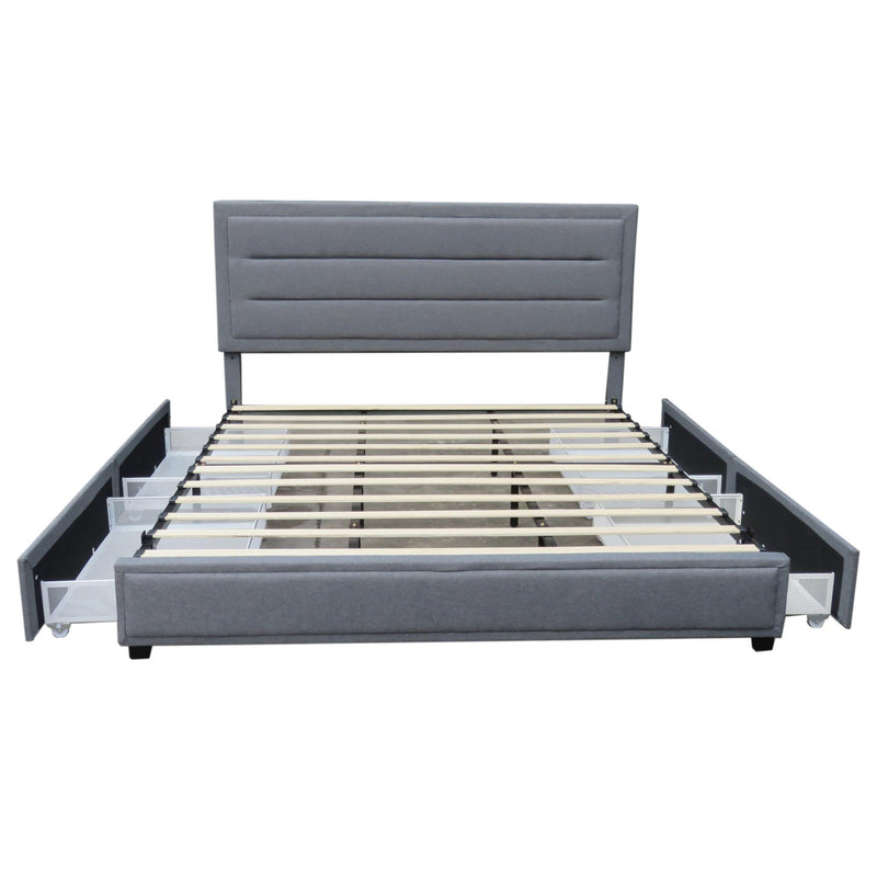 !nspire Russell King Platform Bed with Storage 101-598K-GY IMAGE 5
