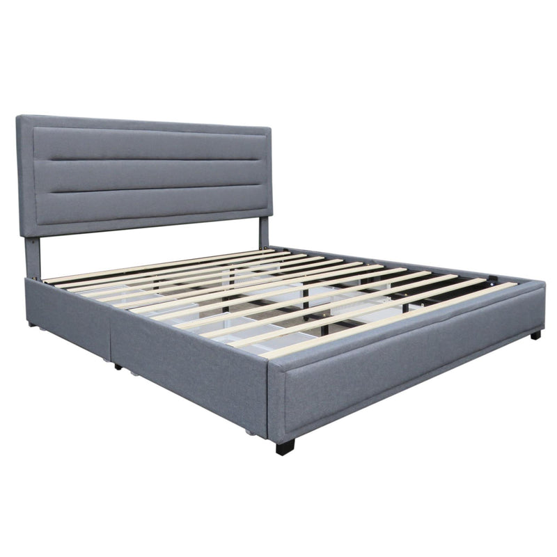 !nspire Russell King Platform Bed with Storage 101-598K-GY IMAGE 6