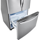  LG 36-inch, 23.0 cu. ft. French 3-Door Refrigerator with Smart Diagnosis LRFCC23D6S IMAGE 6