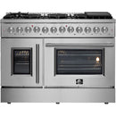  Forno 48-inch Freestanding Dual-Fuel Range with True European Convection Technology FFSGS6356-48 IMAGE 1