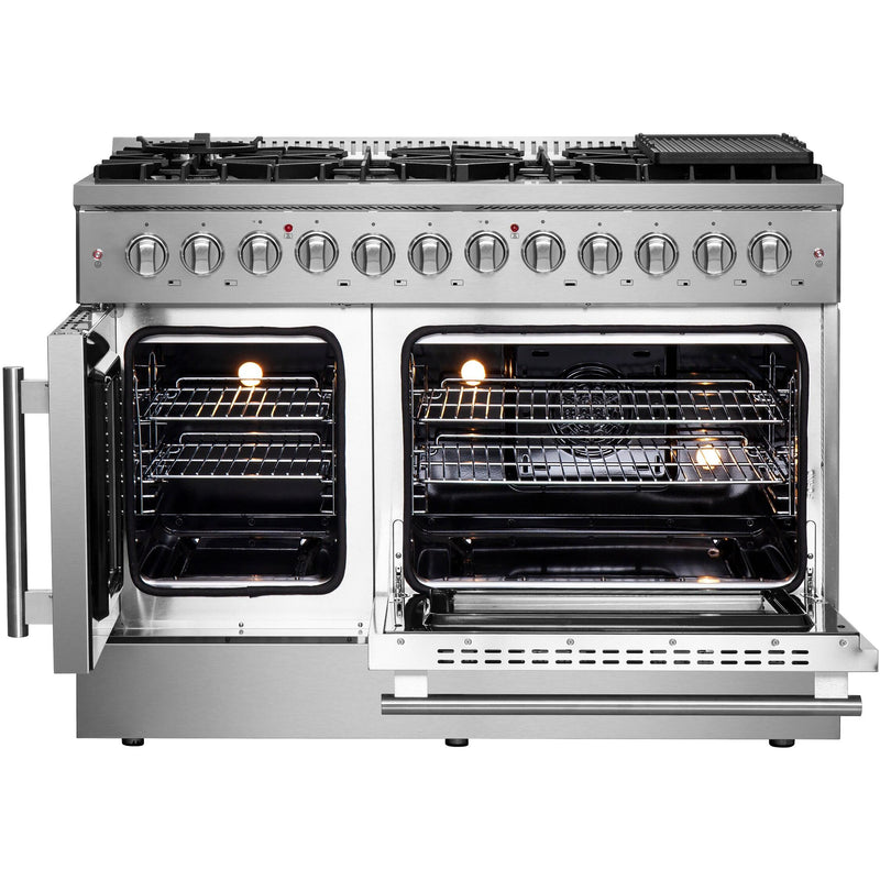 Forno 48-inch Freestanding Dual-Fuel Range with True European Convection Technology FFSGS6356-48 IMAGE 3