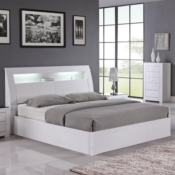 IFDC Barcelona Queen Platform Bed with Storage Barcelona Queen Platform Bed IMAGE 1