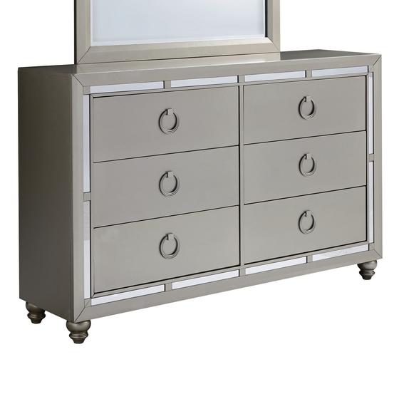 IFDC Luna 6-Drawer Dresser Luna Dresser IMAGE 1