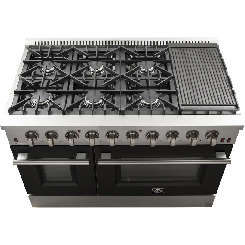  Forno Galiano Alta Qualita 48-inch Freestanding Gas Range with Convection Technology FFSGS6244-48BLK IMAGE 4