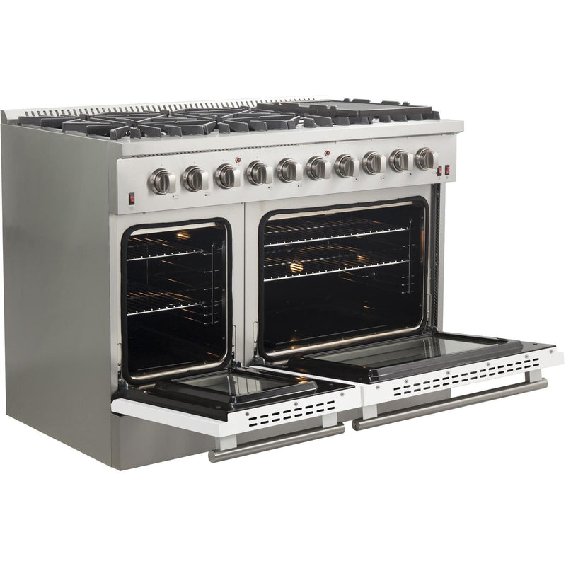  Forno Galiano Alta Qualita 48-inch Freestanding Gas Range with Convection Technology FFSGS6244-48WHT IMAGE 5