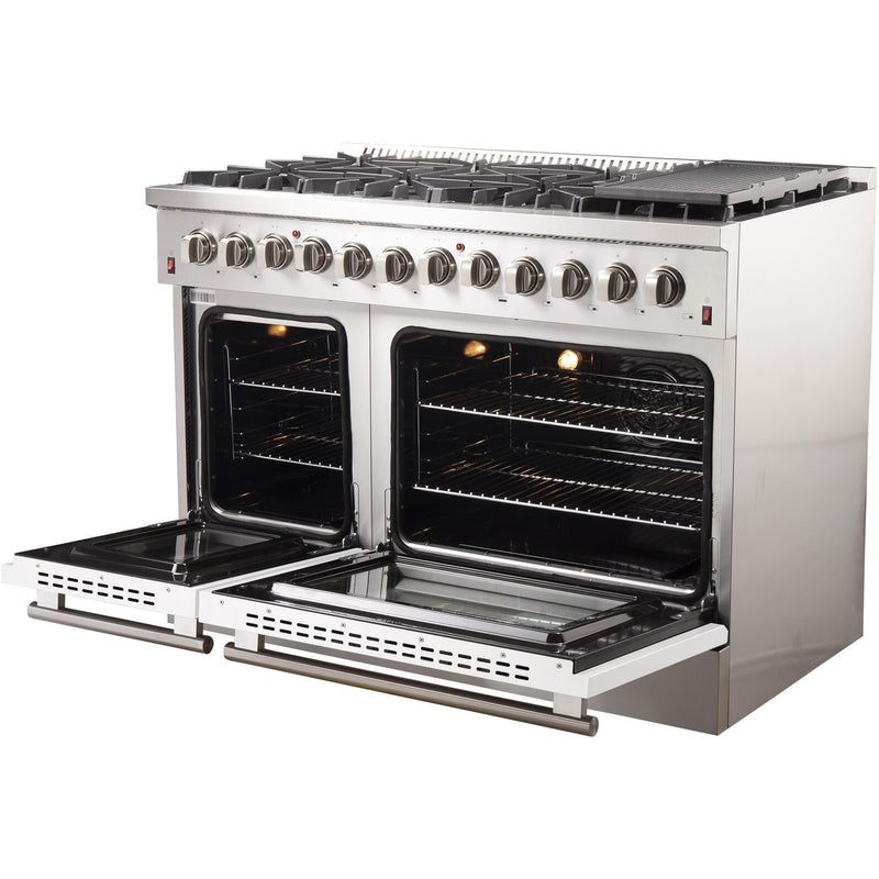 Forno Galiano Alta Qualita 48-inch Freestanding Dual Fuel Range with Convection Technology FFSGS6156-48WHT IMAGE 5