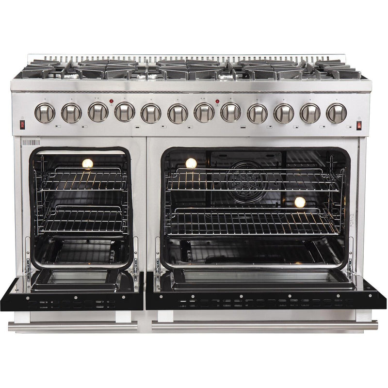  Forno Galiano Alta Qualita 48-inch Freestanding Dual Fuel Range with Convection Technology FFSGS6156-48BLK IMAGE 2