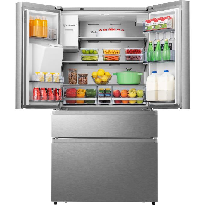 Hisense 36-inch, 19.8 cu. ft. Counter-Depth French 4-Door Refrigerator with My Fresh Choice RF200D4CSE IMAGE 2
