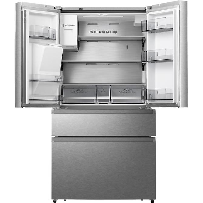 Hisense 36-inch, 19.8 cu. ft. Counter-Depth French 4-Door Refrigerator with My Fresh Choice RF200D4CSE IMAGE 3