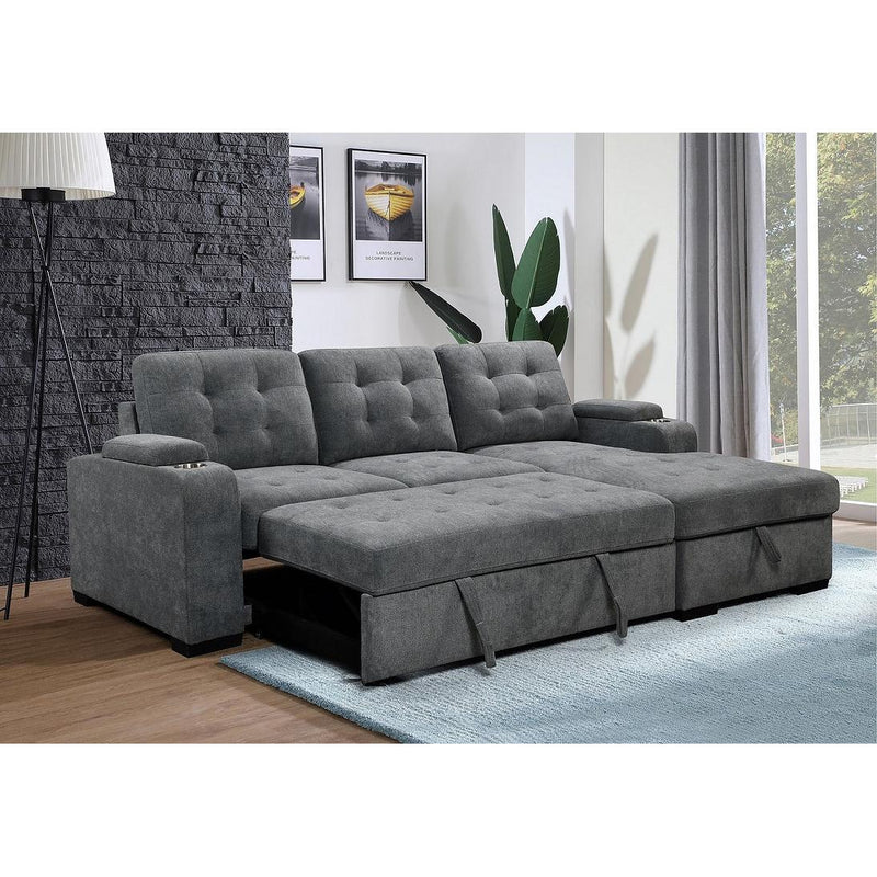 IFDC Fabric Sleeper Sectional IF-9051 RHF IMAGE 2