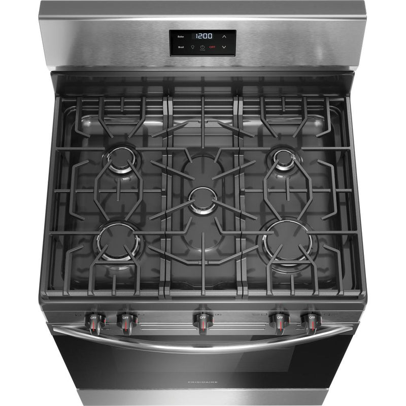 Frigidaire 30-inch Freestanding Gas Range with 5 Burners FCRG3052BS IMAGE 4