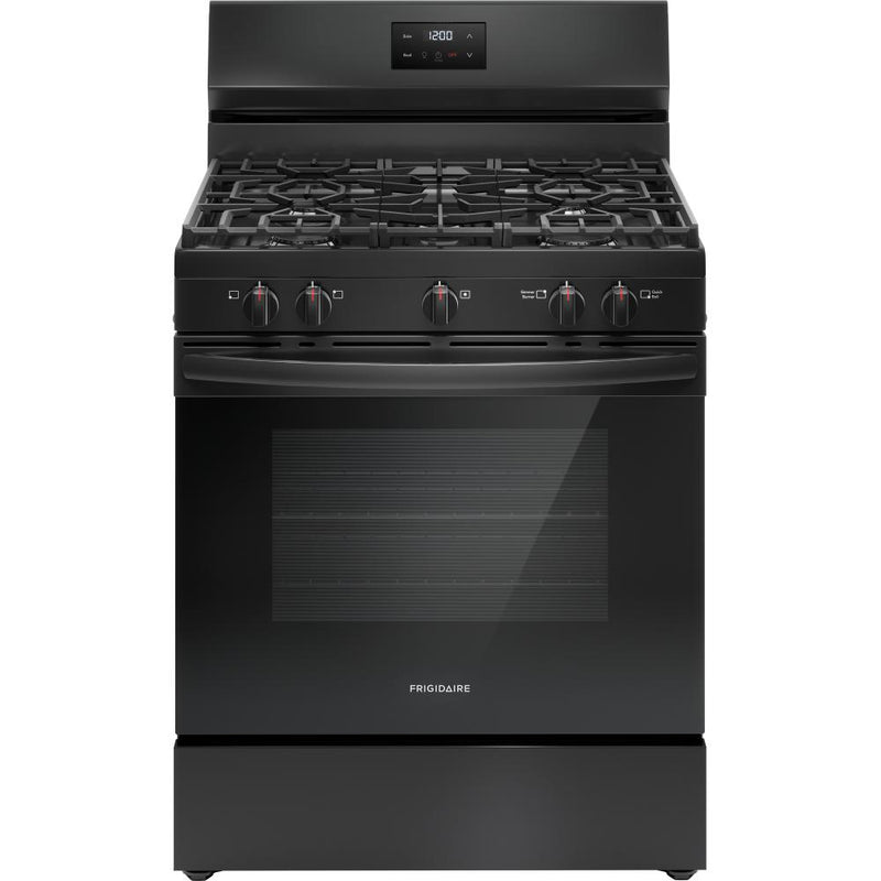 Frigidaire 30-inch Freestanding Gas Range with 5 Burners FCRG3052BB IMAGE 1