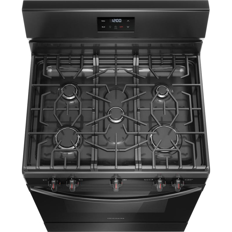 Frigidaire 30-inch Freestanding Gas Range with 5 Burners FCRG3052BB IMAGE 4