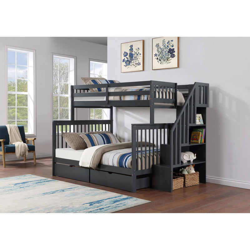 IFDC Kids Beds Bunk Bed B-1851/B-DR-G IMAGE 1