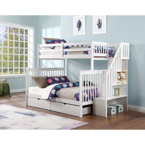 IFDC Kids Beds Bunk Bed B-1852/B-DR-W IMAGE 1