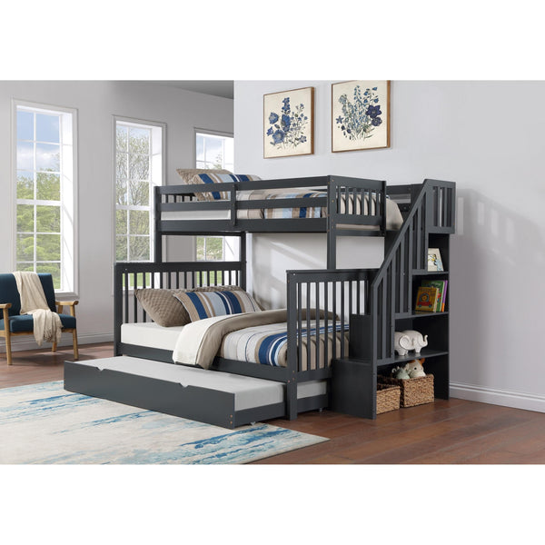 IFDC Kids Beds Bunk Bed B-1851/B-TR-G IMAGE 1
