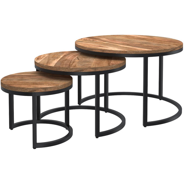!nspire Darsh Occasional Table Sets 303-403NAT IMAGE 1