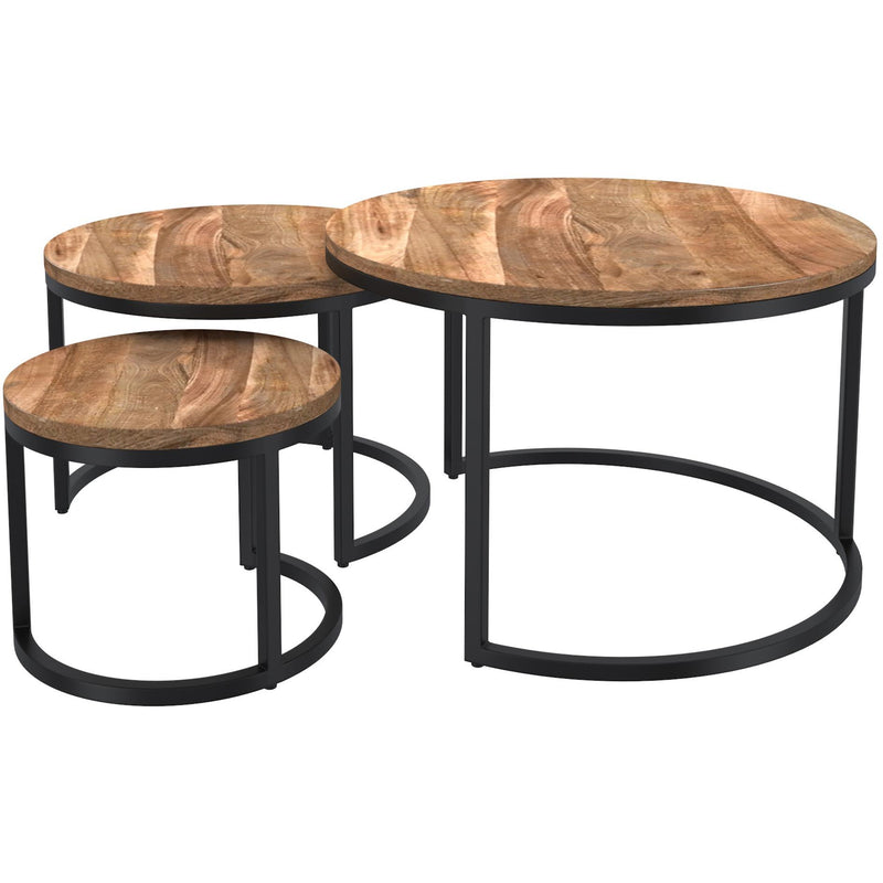 !nspire Darsh Occasional Table Sets 303-403NAT IMAGE 3