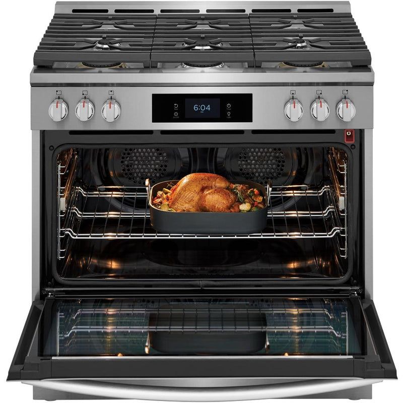 Frigidaire Gallery 36-inch Dual Fuel Range with Air Fry GCFD3661AF IMAGE 2