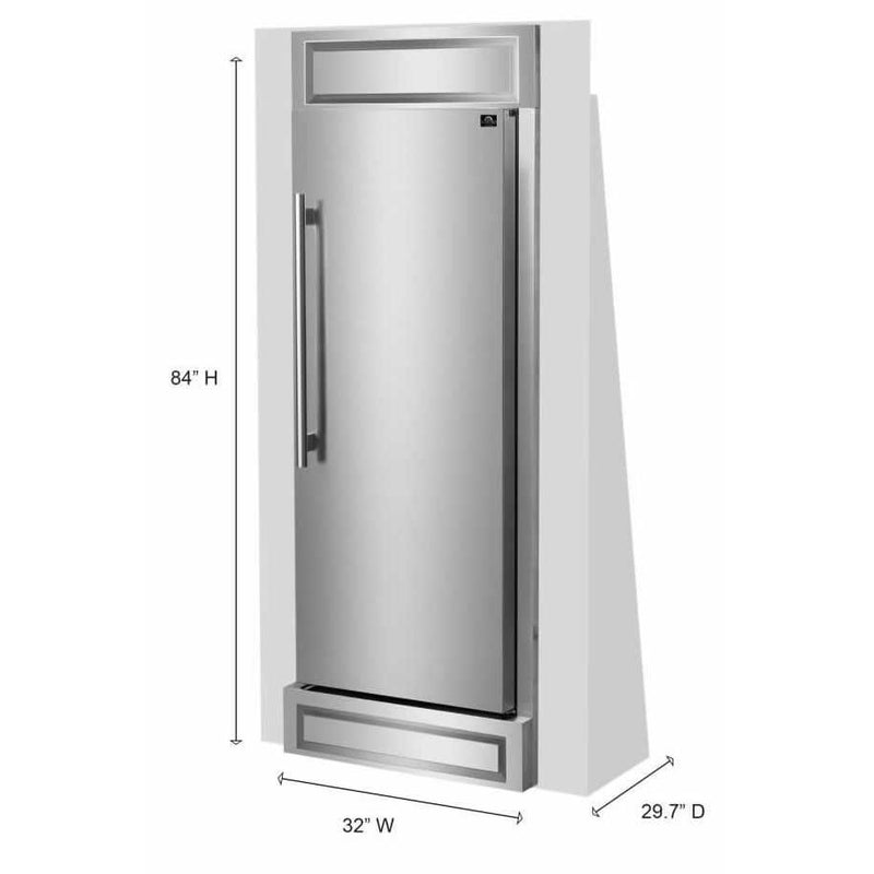  Forno 60-inch 27.2 cu.ft Built-in Side by Side Refrigerator FFFFD1722-60S IMAGE 5