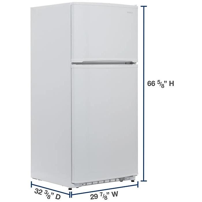 Winia 30-inch, 18.2 cu.ft Top Freezer Refrigerator WTE18HBWCD IMAGE 8
