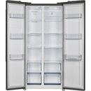  Forno 33-inch, 15.6 cu.ft. Freestanding Side-by-Side Refrigerator with LED Display on Door FFRBI1805-33BLK IMAGE 3