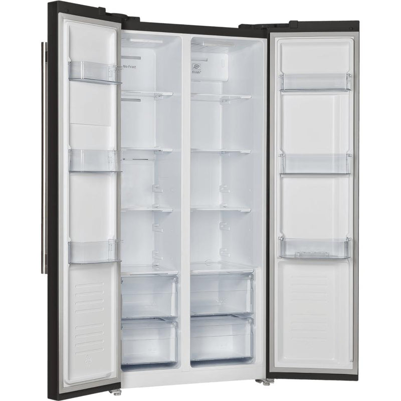  Forno 33-inch, 15.6 cu.ft. Freestanding Side-by-Side Refrigerator with LED Display on Door FFRBI1805-33BLK IMAGE 4