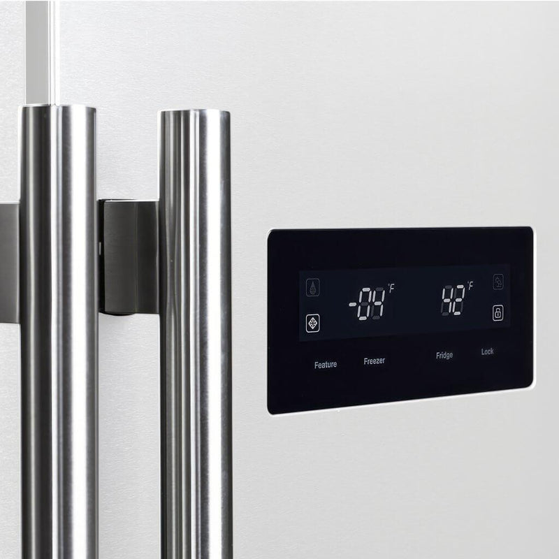  Forno 33-inch, 15.6 cu.ft. Freestanding Side-by-Side Refrigerator with LED Display on Door FFRBI1805-33WHT IMAGE 11