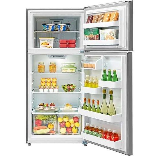 Midea 30-inch, 18 cu. ft. Freestanding Top Freezer Refrigerator with No Frost MRT18B2ASL IMAGE 2