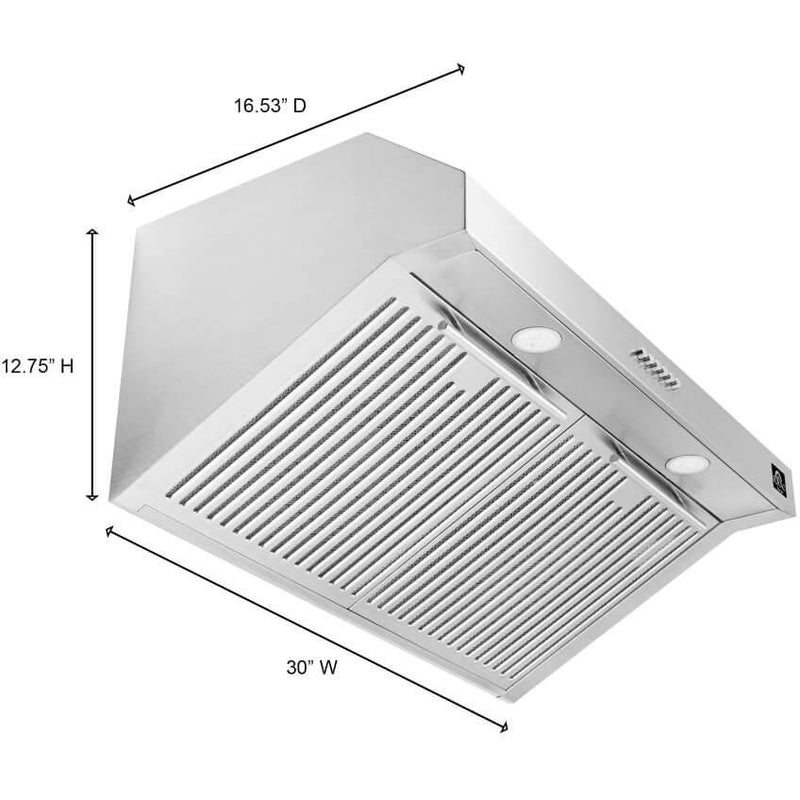  Forno Bari 30-inch Espresso Under Cabinet Range Hood FRHUC5255-30 IMAGE 9