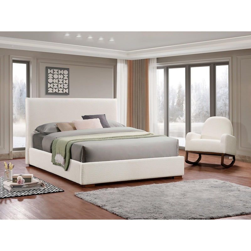 IFDC Queen Upholstered Platform Bed IF 5568 - 60 IMAGE 2