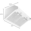  Forno Bari 30-inch Espresso Under Cabinet Range Hood FRHUC5255-30WHT IMAGE 9