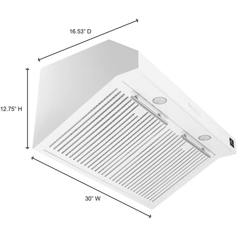  Forno Bari 30-inch Espresso Under Cabinet Range Hood FRHUC5255-30WHT IMAGE 9